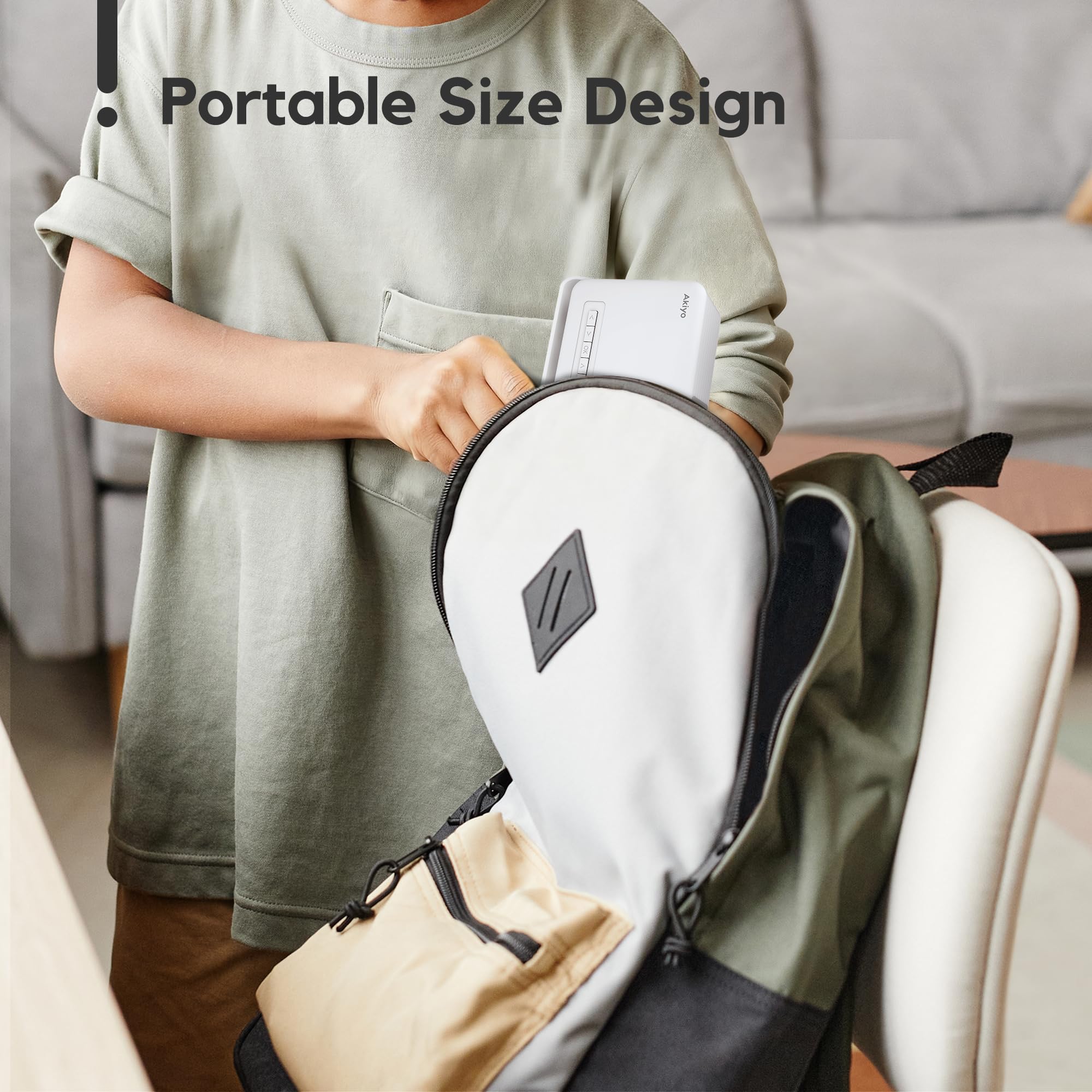 Portable 1080P Mini Projector with WiFi & Bluetooth