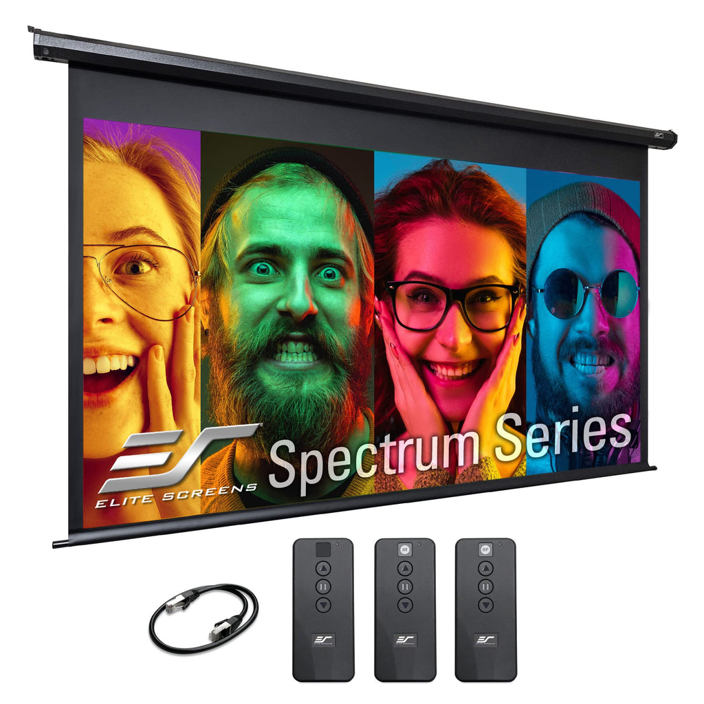 Motorized 4K Projection Screen with Remote Control