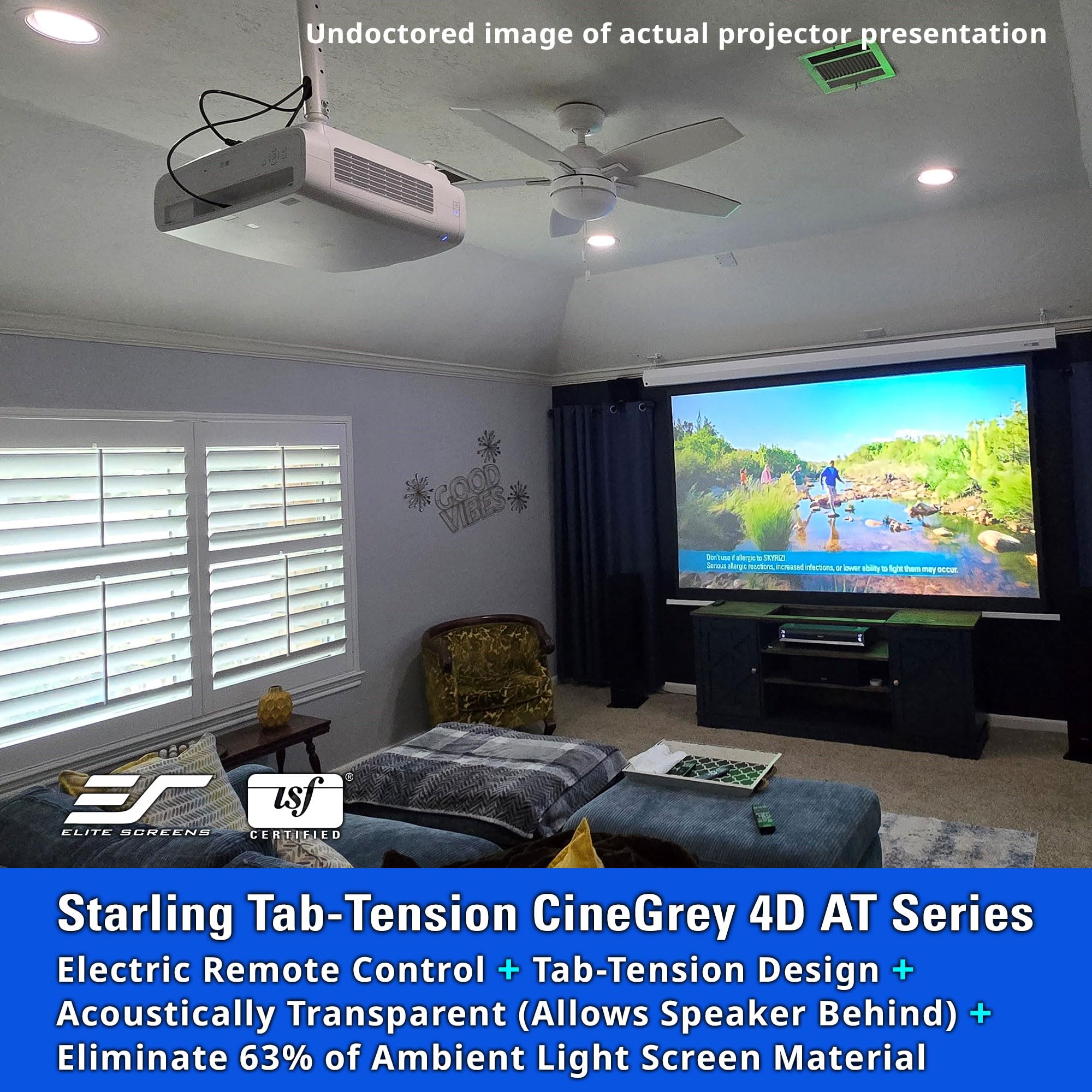 Sound Transparent Projector Screens