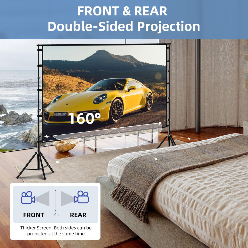 TOWOND Projector Screen and Stand