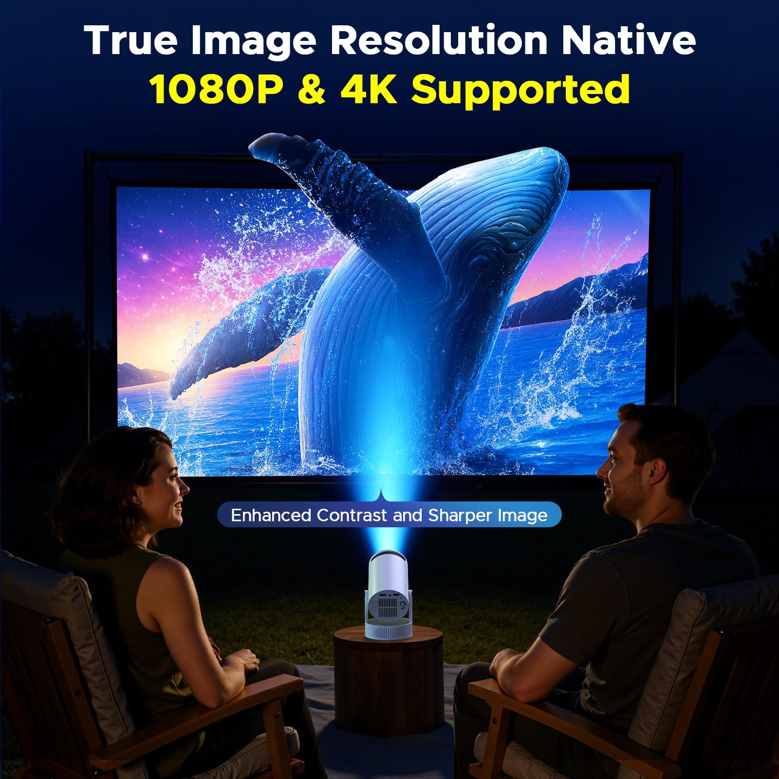 Mini Projector with WiFi and Bluetooth