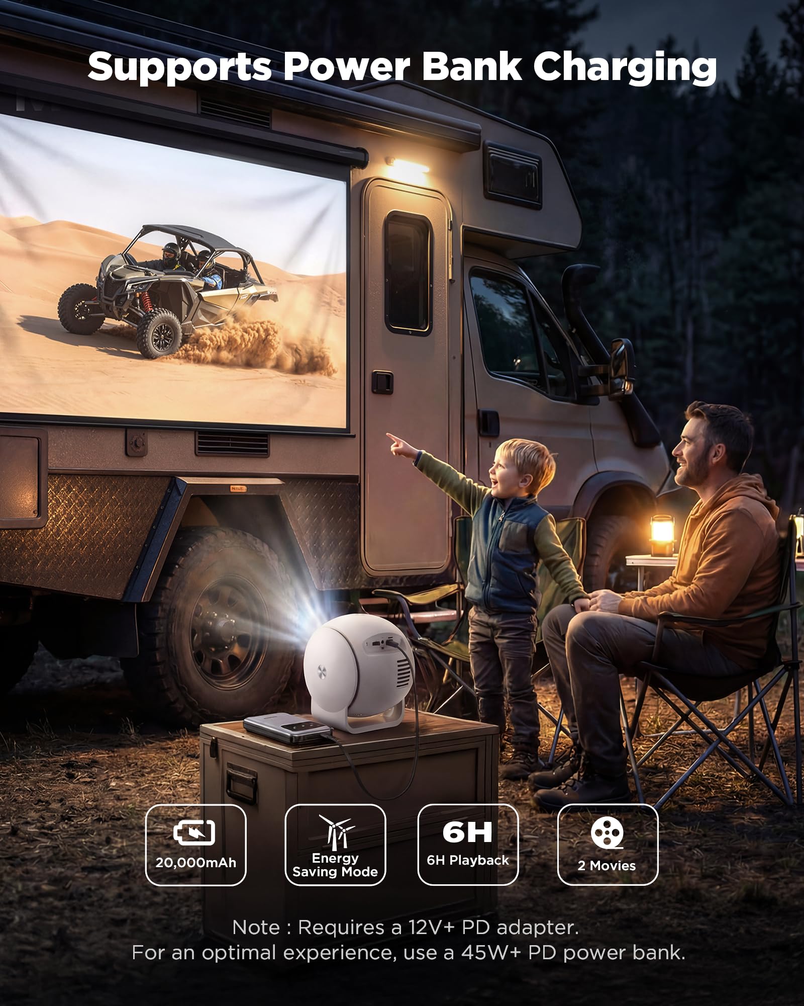 Ultra Short Throw Smart Projector with Android 14