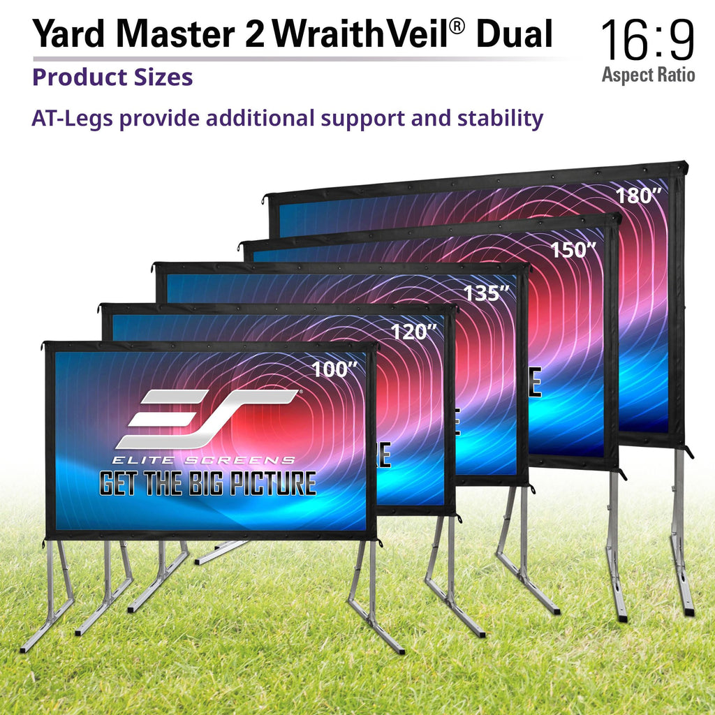 57-Inch Portable Indoor & Outdoor Projector Screen Kit