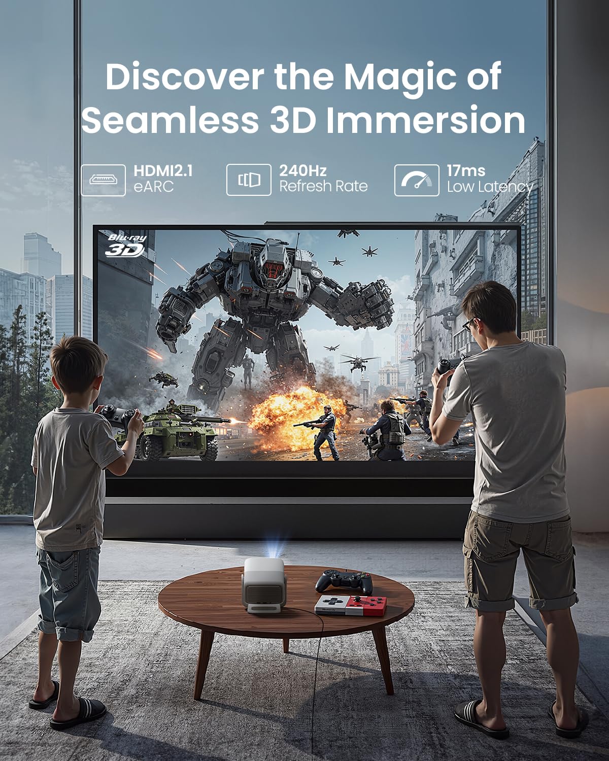 4K Triple Laser Smart Projector with Dolby Audio