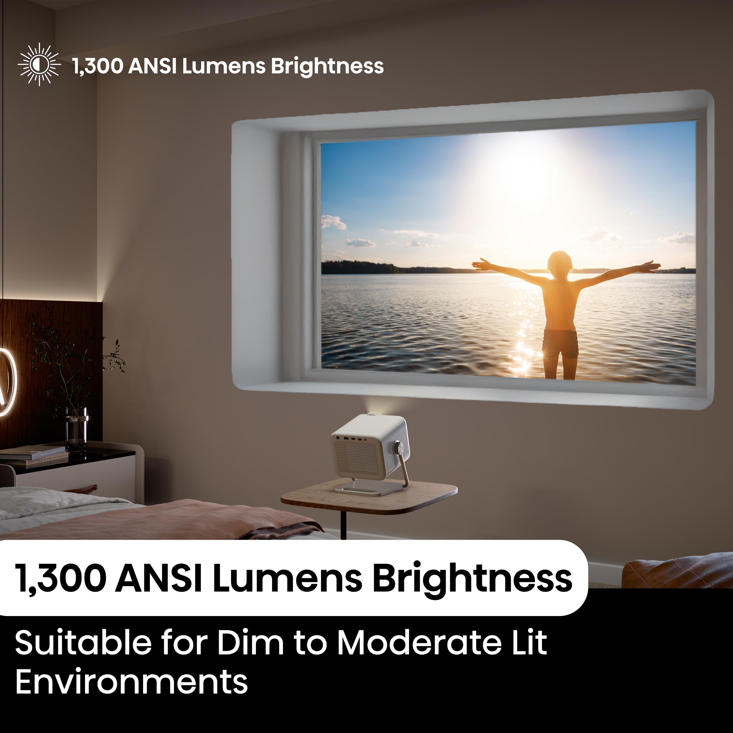 4K Triple Laser Portable Projector with Dolby Vision