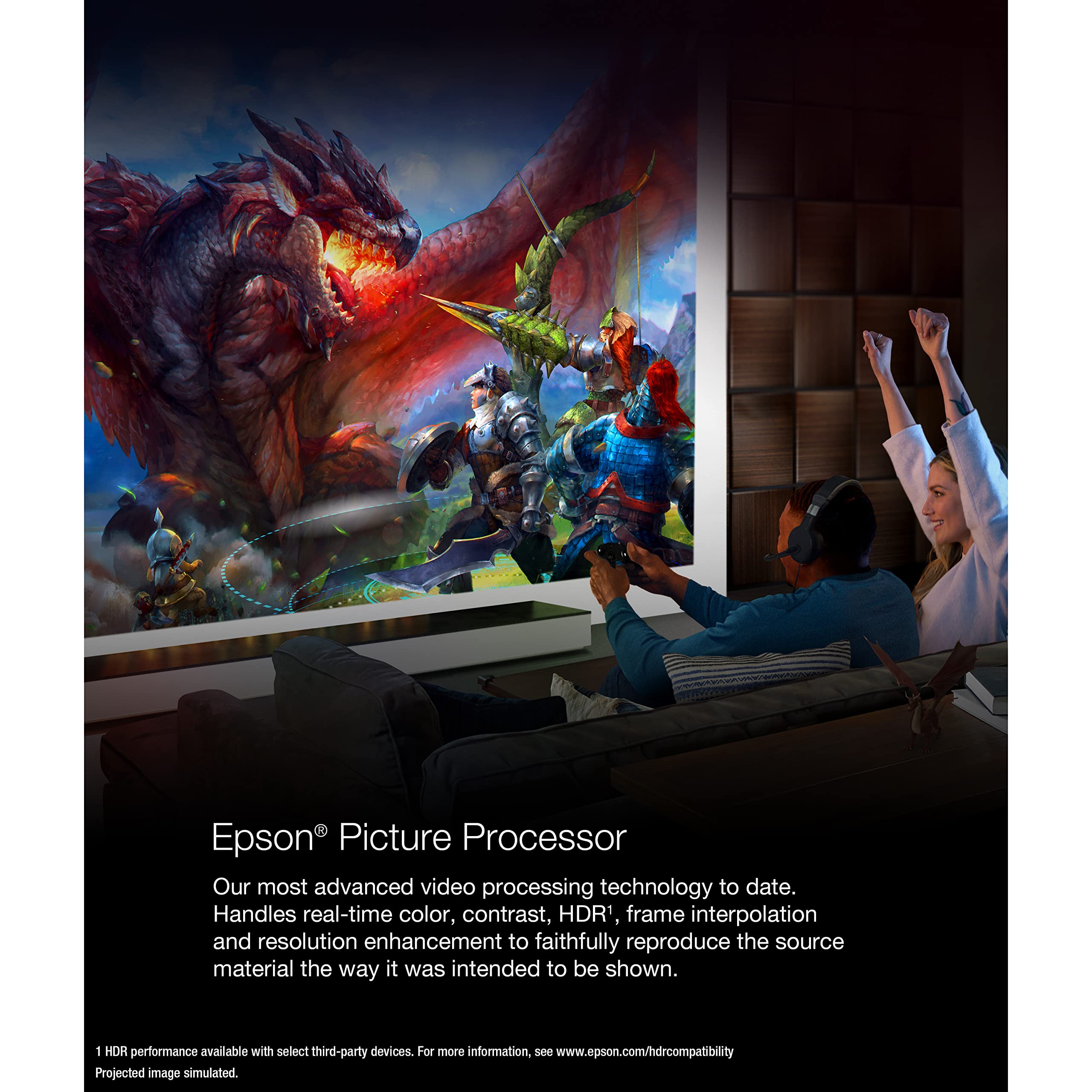 4K PRO-UHD Laser Projector with HDMI 2.1