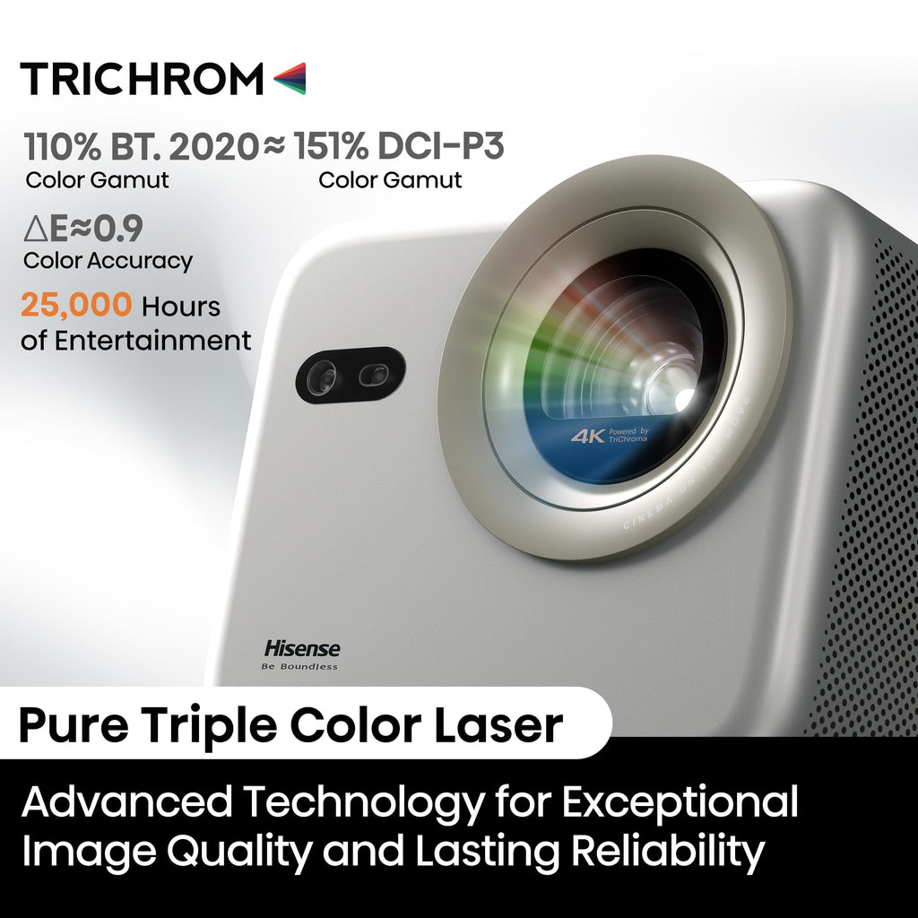4K Triple Laser Portable Projector with Dolby Vision