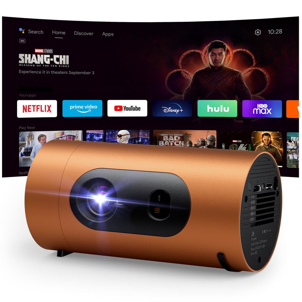 Smart FHD Projector with Android 14 & Auto Focus