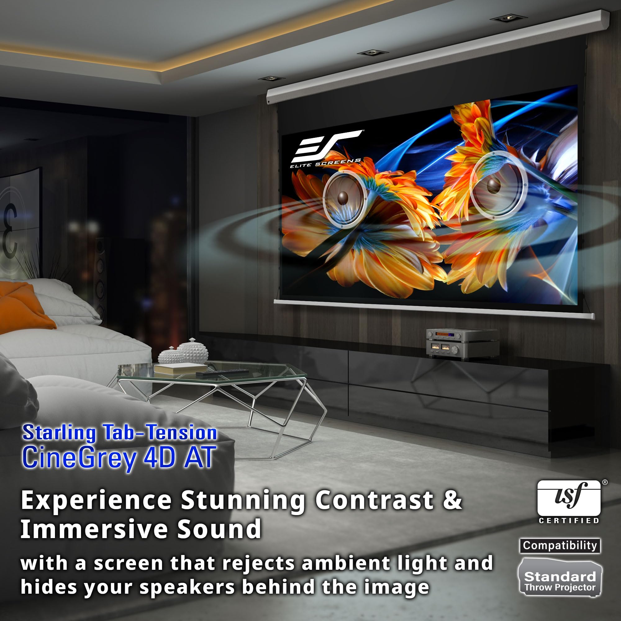 Sound Transparent Projector Screens