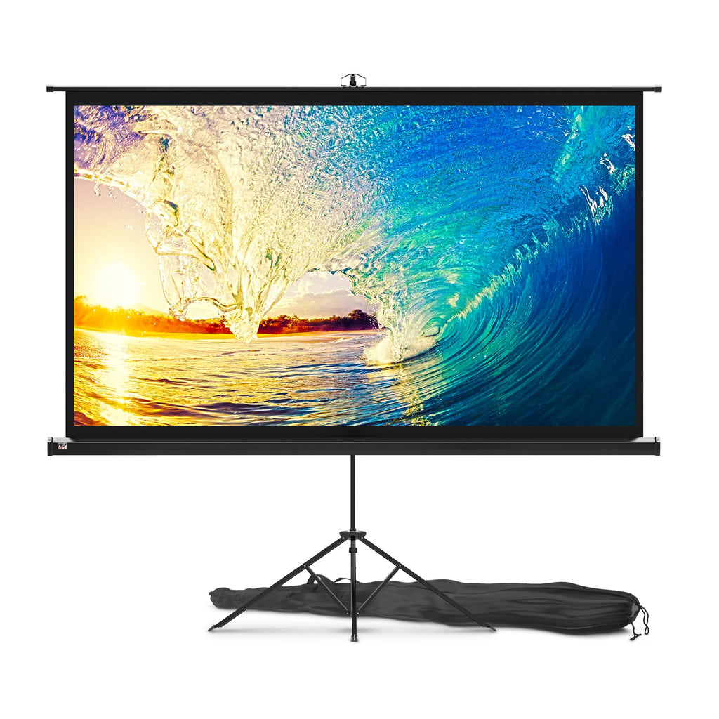 100-Inch Tripod Projector Screen for Indoor & Outdoor Use