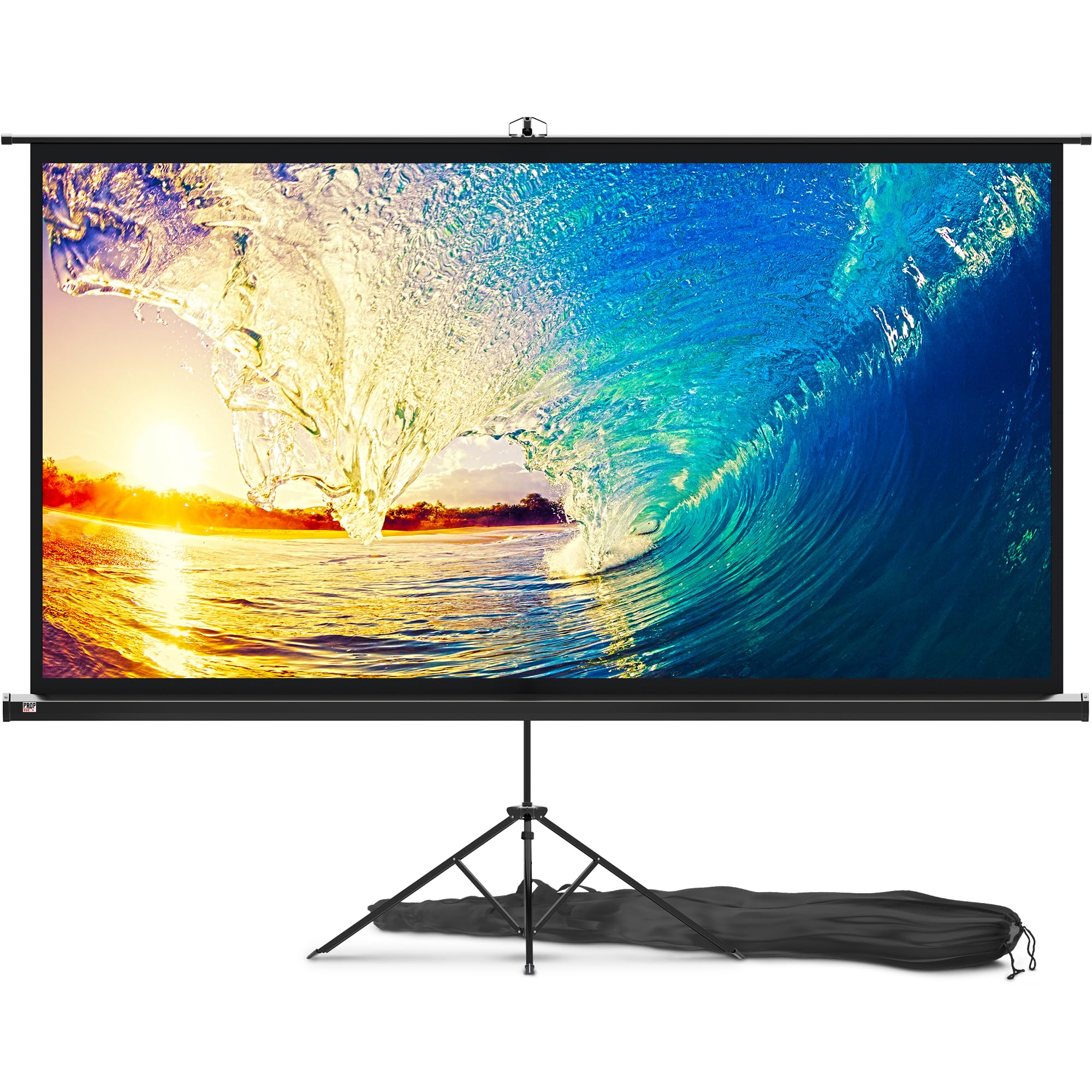 100-Inch Tripod Projector Screen for Indoor & Outdoor Use