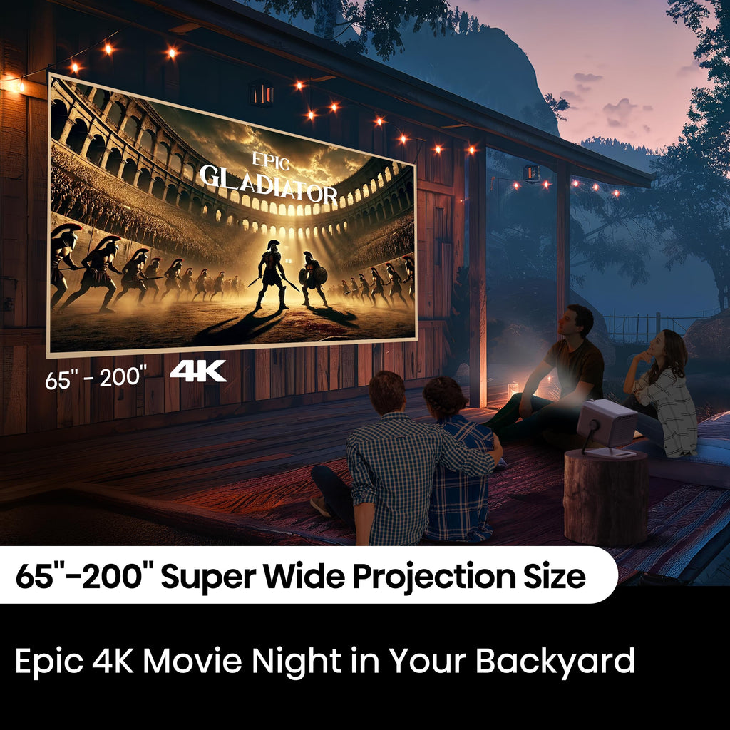 4K Triple Laser Portable Projector with Dolby Vision