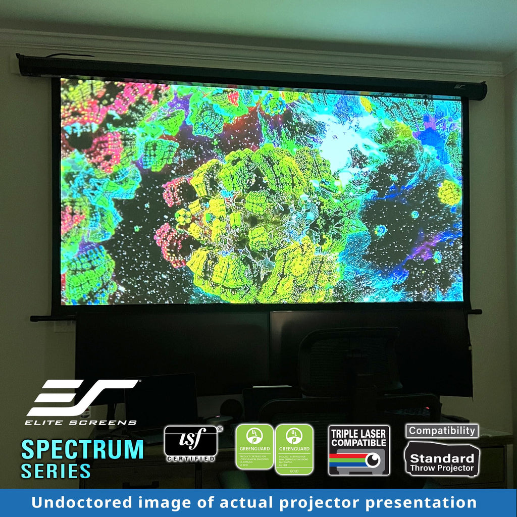 Motorized 4K Projection Screen with Remote Control